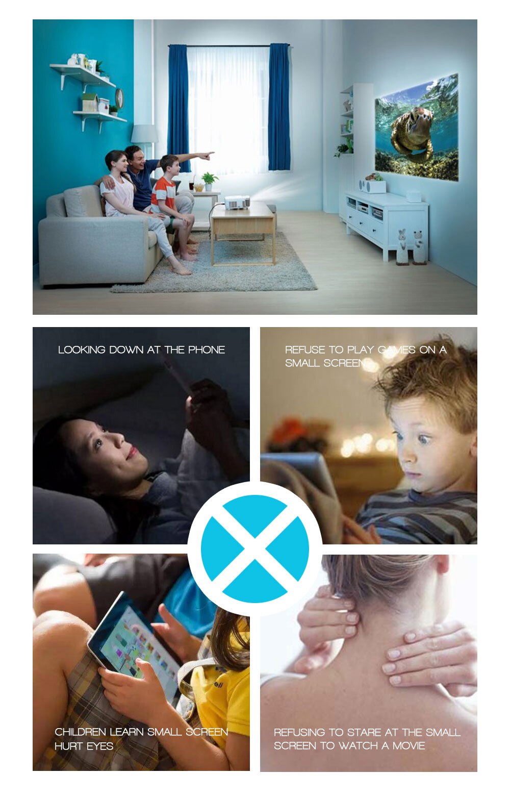 REAL TV M8S Full HD 1080P Projector 4K 7000 Lumens Cinema Beamer REAL TV M8S Full HD 1080P Projector 4K 7000 Lumens Cinema Beamer