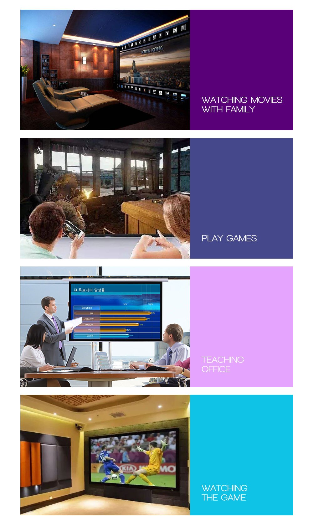 REAL TV M8S Full HD 1080P Projector 4K 7000 Lumens Cinema Beamer REAL TV M8S Full HD 1080P Projector 4K 7000 Lumens Cinema Beamer