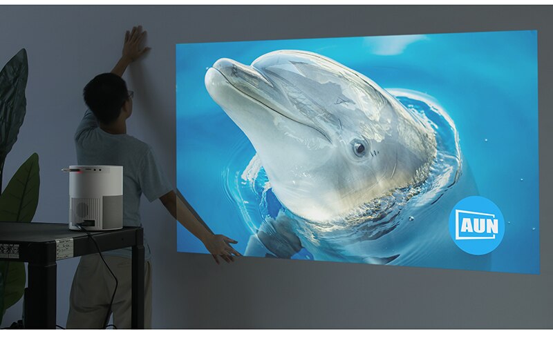 AUN ET40 Projector Full HD LED Beamer Android 9 MINI Projector 4k AUN ET40 Projector Full HD LED Beamer Android 9 MINI Projector 4k