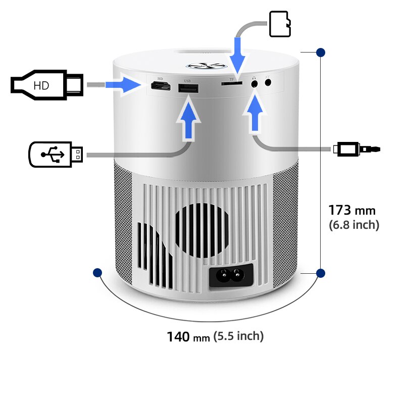 AUN ET40 Projector Full HD LED Beamer Android 9 MINI Projector 4k AUN ET40 Projector Full HD LED Beamer Android 9 MINI Projector 4k