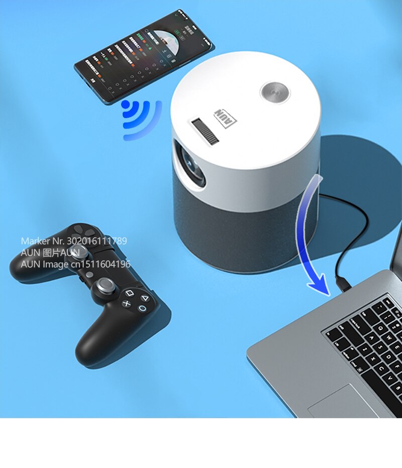 AUN ET40 Projector Full HD LED Beamer Android 9 MINI Projector 4k AUN ET40 Projector Full HD LED Beamer Android 9 MINI Projector 4k