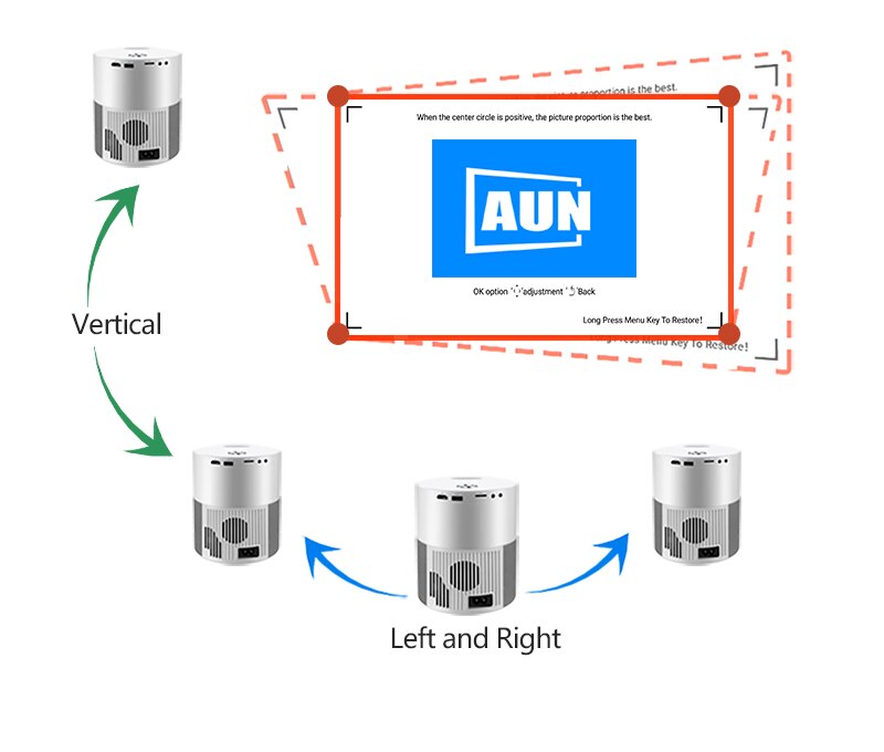 AUN ET40 Projector Full HD LED Beamer Android 9 MINI Projector 4k AUN ET40 Projector Full HD LED Beamer Android 9 MINI Projector 4k