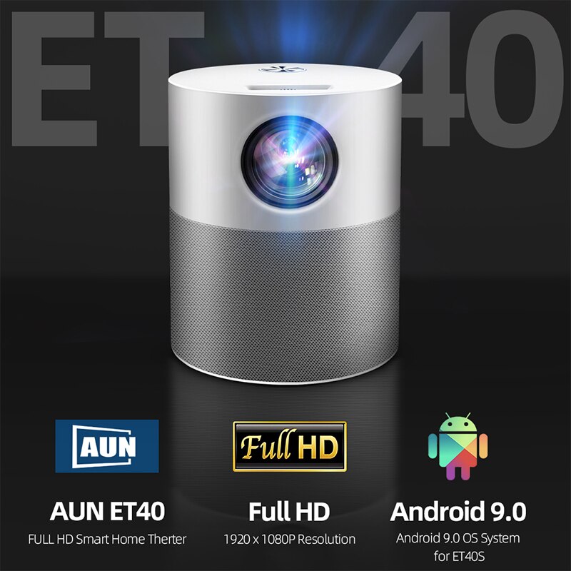 AUN ET40 Projector Full HD LED Beamer Android 9 MINI Projector 4k AUN ET40 Projector Full HD LED Beamer Android 9 MINI Projector 4k