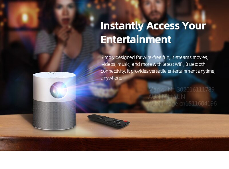 AUN ET40 Projector Full HD LED Beamer Android 9 MINI Projector 4k AUN ET40 Projector Full HD LED Beamer Android 9 MINI Projector 4k