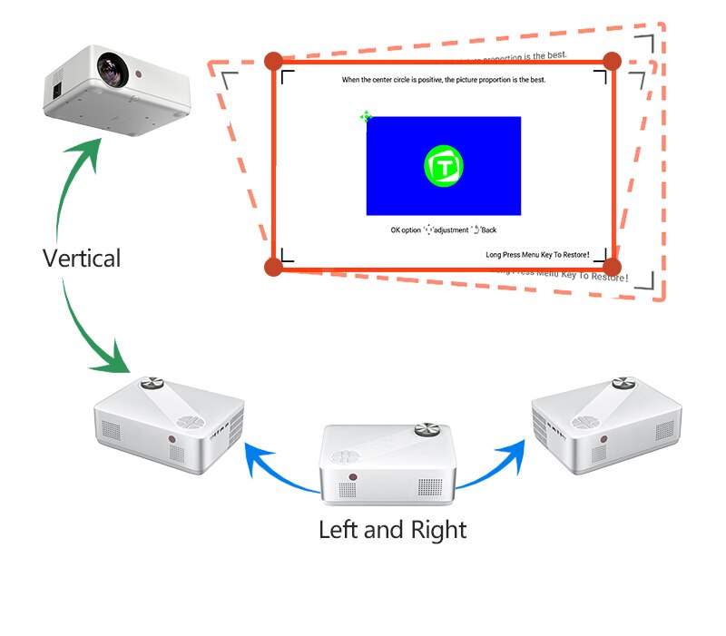 AUN Full HD Projector AKEY8 Android 9 Video Projector 4K AUN Full HD Projector AKEY8 Android 9 Video Projector 4K