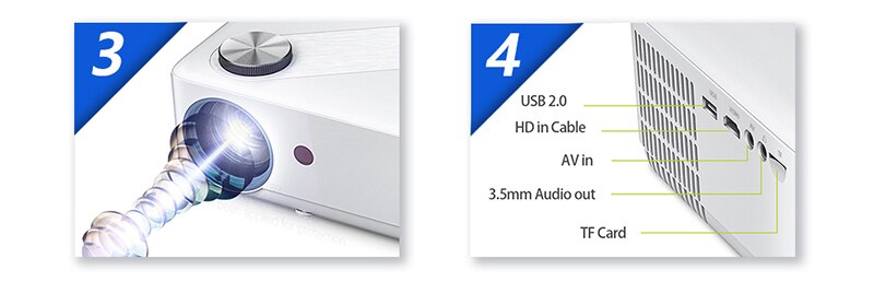 AUN Full HD Projector AKEY8 Android 9 Video Projector 4K AUN Full HD Projector AKEY8 Android 9 Video Projector 4K