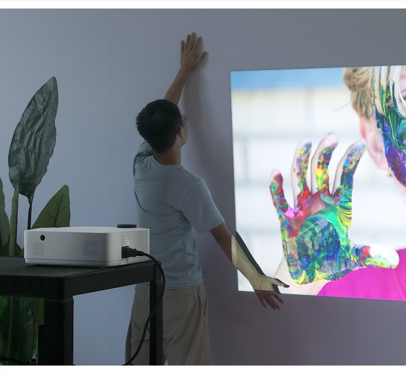 AUN Full HD Projector AKEY8 Android 9 Video Projector 4K AUN Full HD Projector AKEY8 Android 9 Video Projector 4K