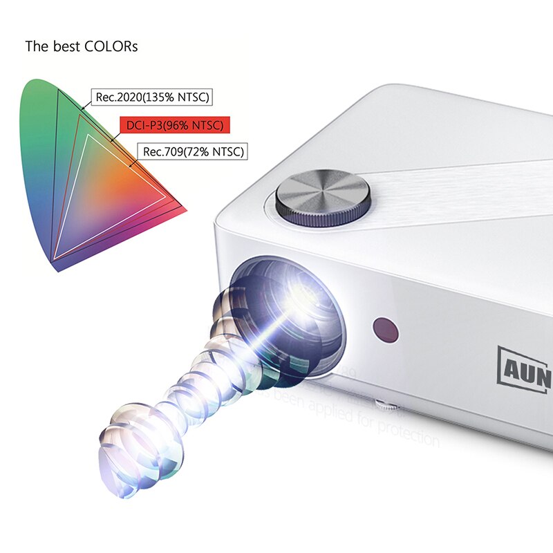 AUN Full HD Projector AKEY8 Android 9 Video Projector 4K AUN Full HD Projector AKEY8 Android 9 Video Projector 4K