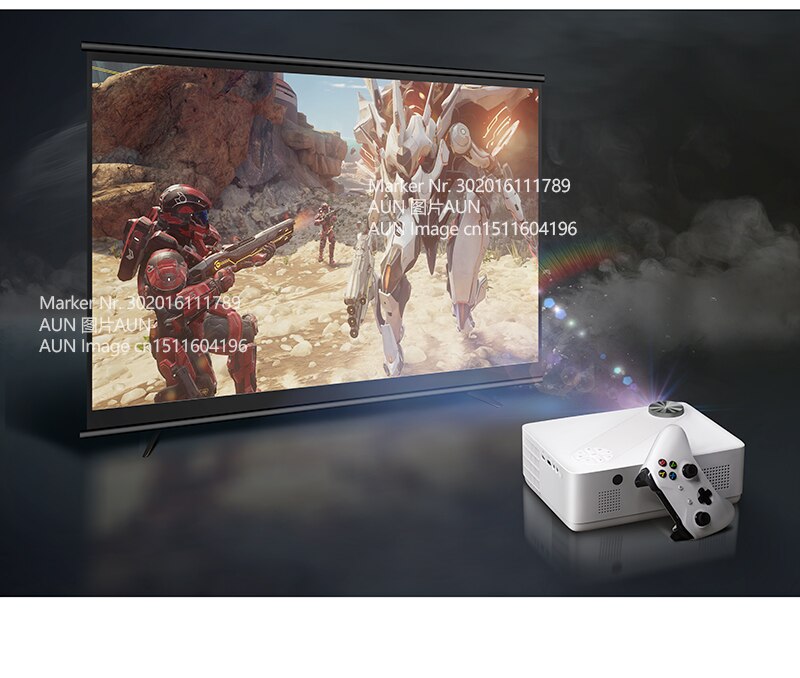 AUN Full HD Projector AKEY8 Android 9 Video Projector 4K AUN Full HD Projector AKEY8 Android 9 Video Projector 4K