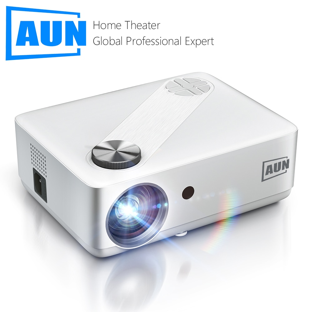 AUN Full HD Projector AKEY8 Android 9 Video Projector 4K