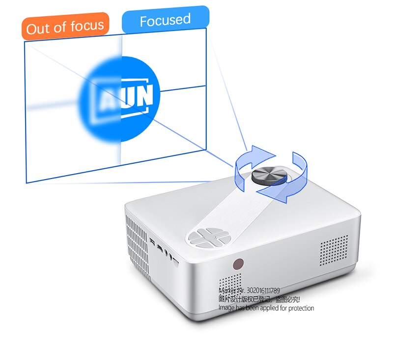 AUN Full HD Projector AKEY8 Android 9 Video Projector 4K AUN Full HD Projector AKEY8 Android 9 Video Projector 4K