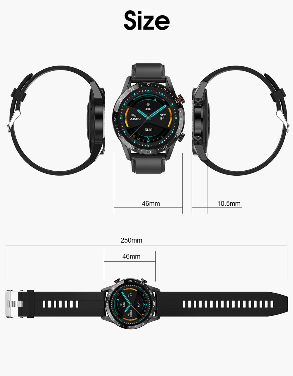 New L13 Smart Watch Men IP68 Waterproof ECG PPG Bluetooth