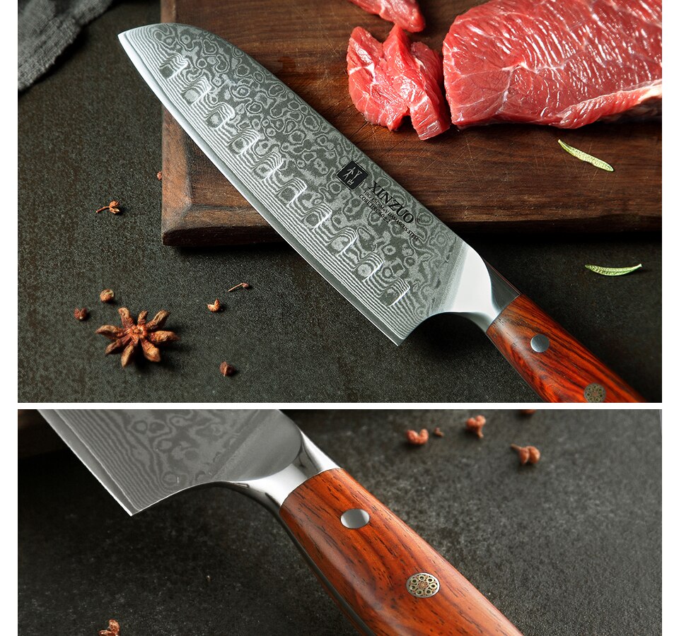 Kitchen Knife Sets Japanese forged Damascus