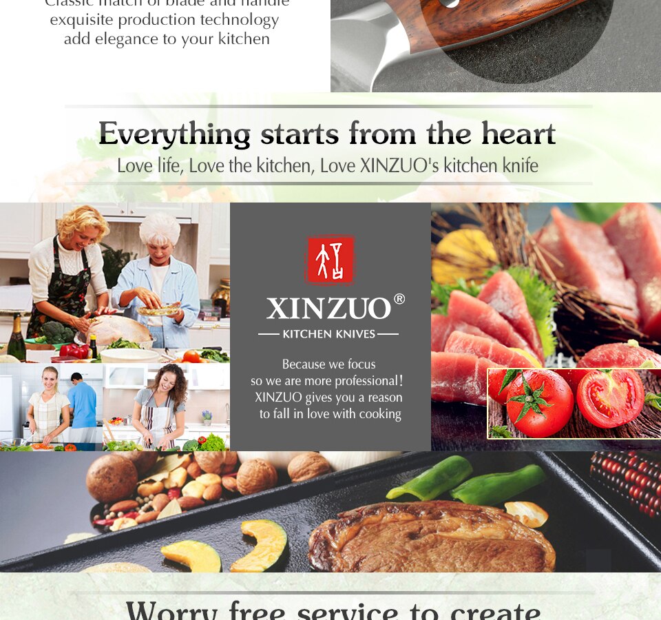 Kitchen Knife Sets Japanese forged Damascus