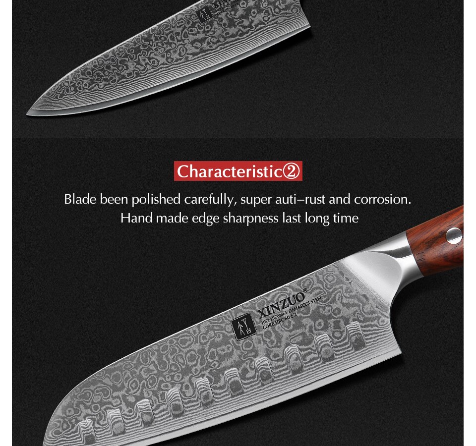 Kitchen Knife Sets Japanese forged Damascus