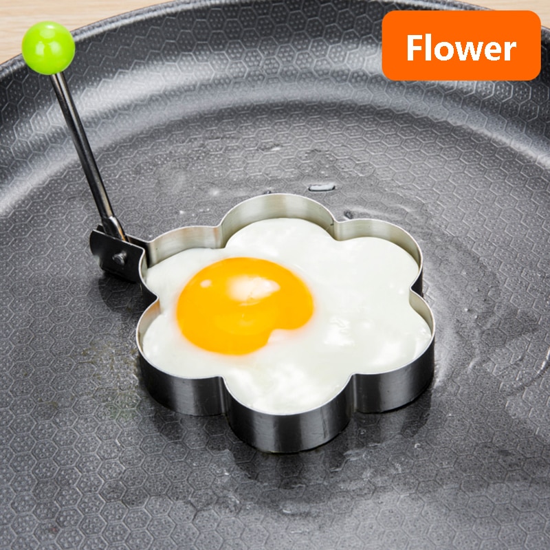 Stainless Steel 5Style Fried Egg Pancake Shaper Omelette