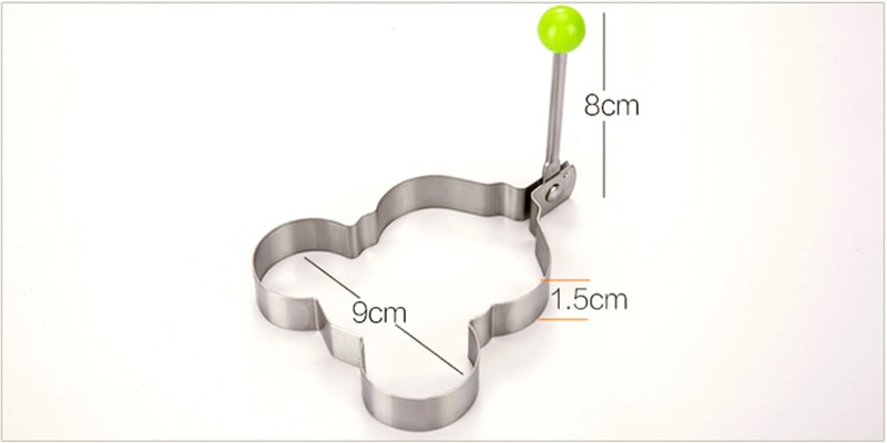 Stainless Steel 5Style Fried Egg Pancake Shaper Omelette