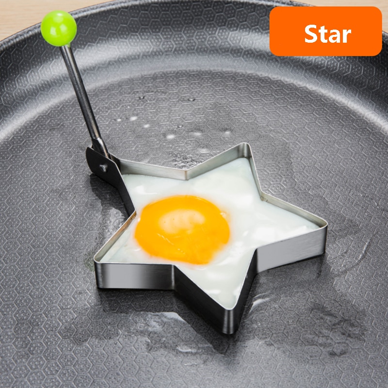 Stainless Steel 5Style Fried Egg Pancake Shaper Omelette