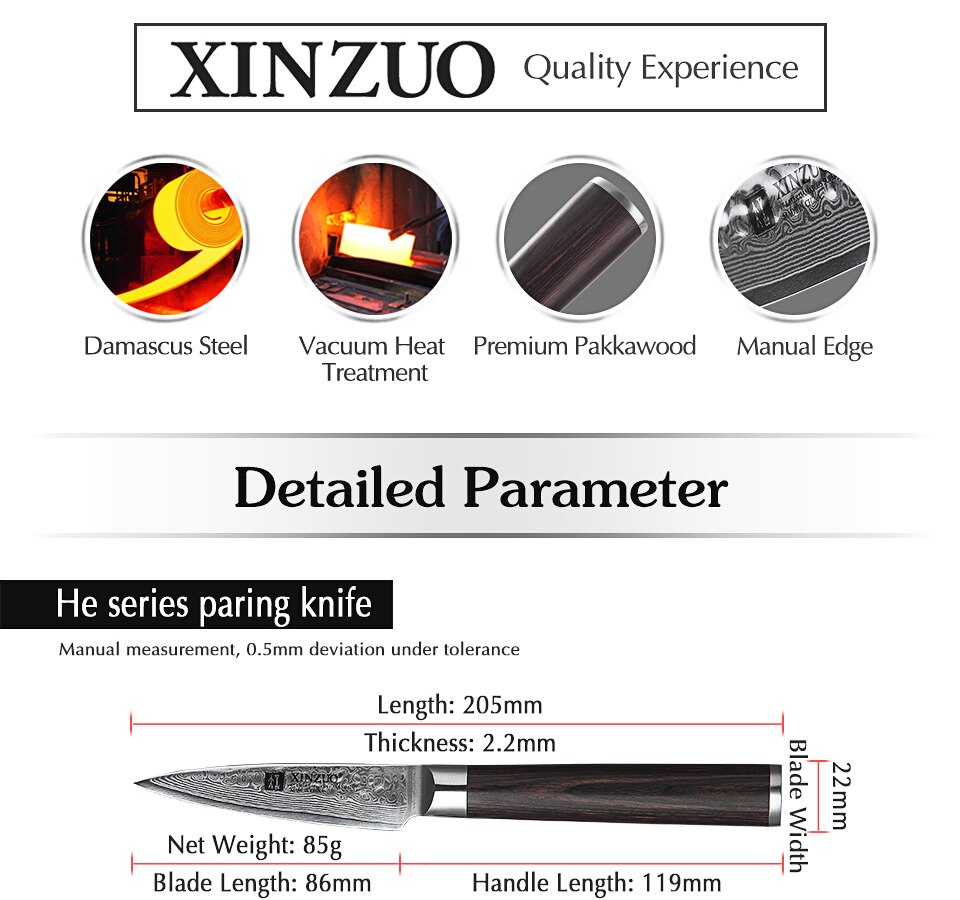 Stainless Steel Sharp Chef Santoku Nakiri