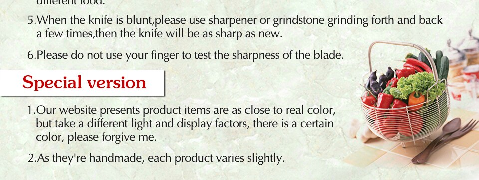 Stainless Steel Sharp Chef Santoku Nakiri