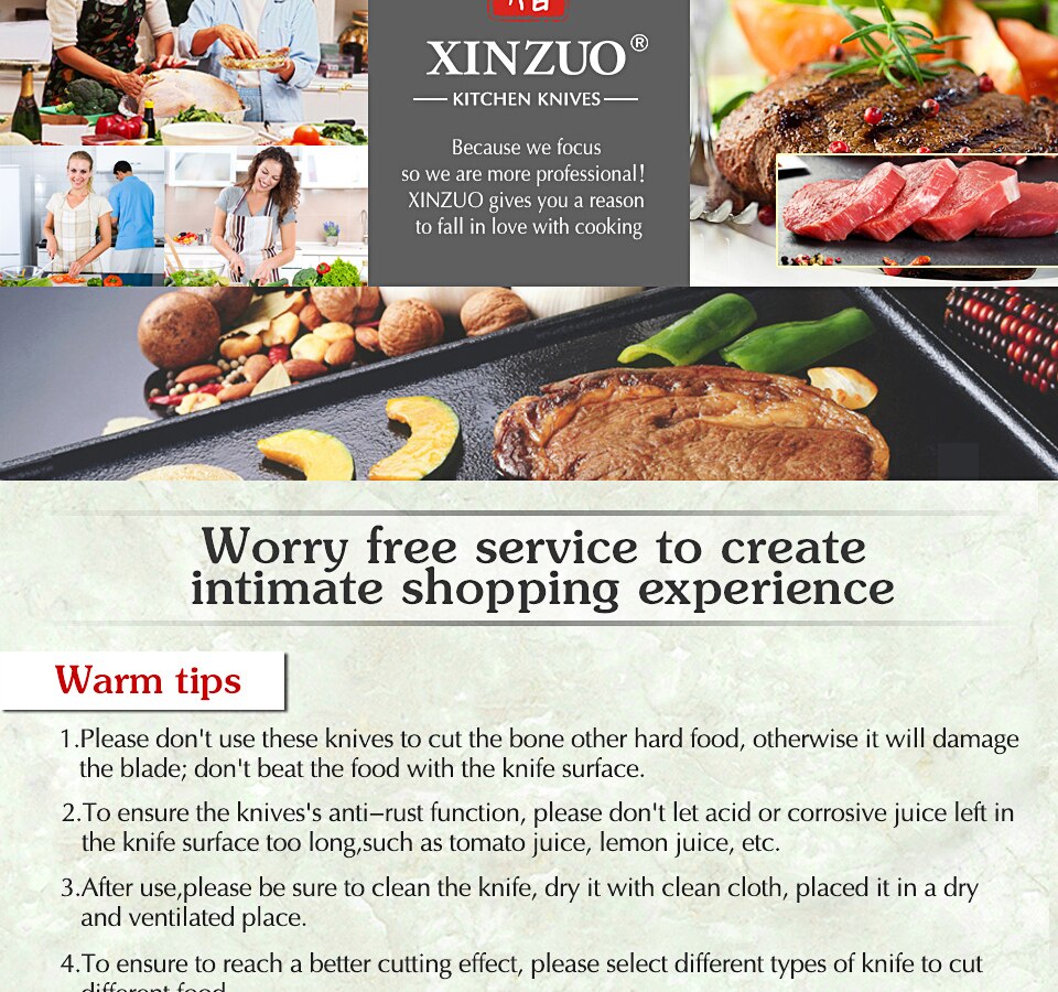 Stainless Steel Sharp Chef Santoku Nakiri