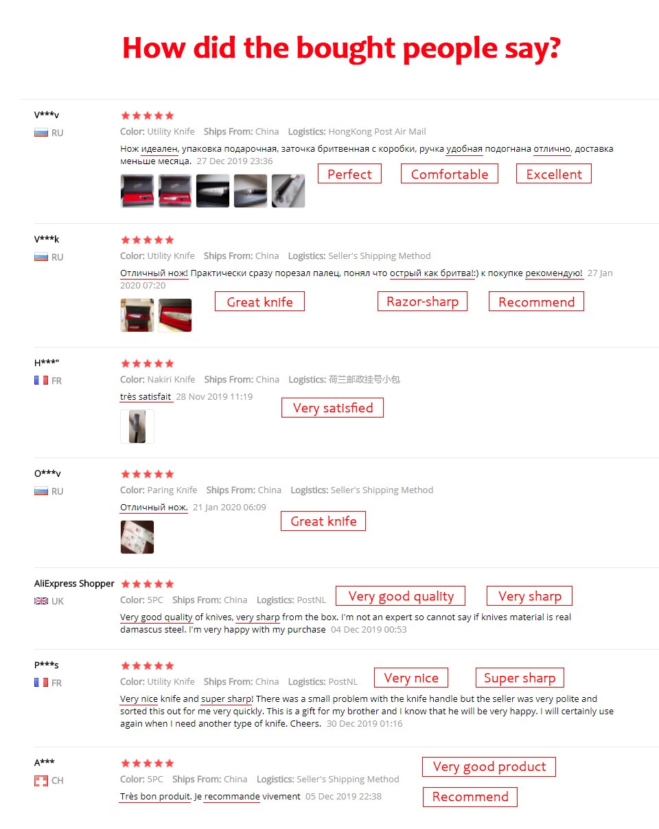 Stainless Steel Sharp Chef Santoku Nakiri