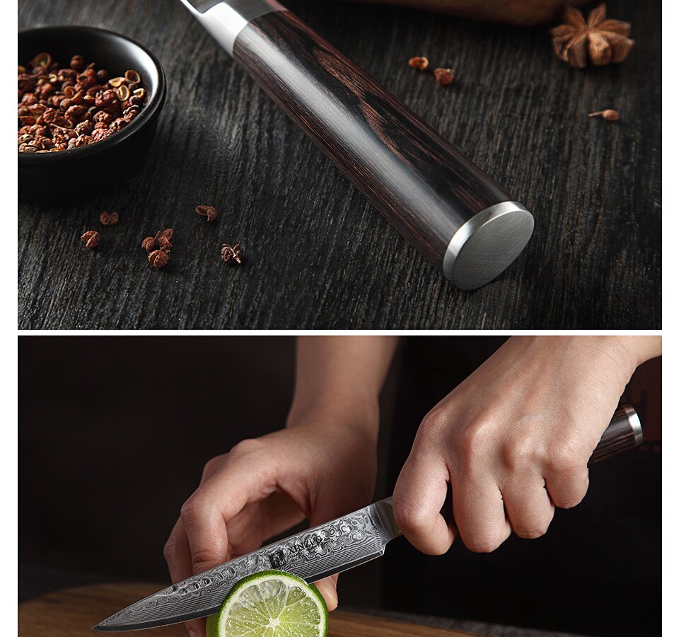 Stainless Steel Sharp Chef Santoku Nakiri
