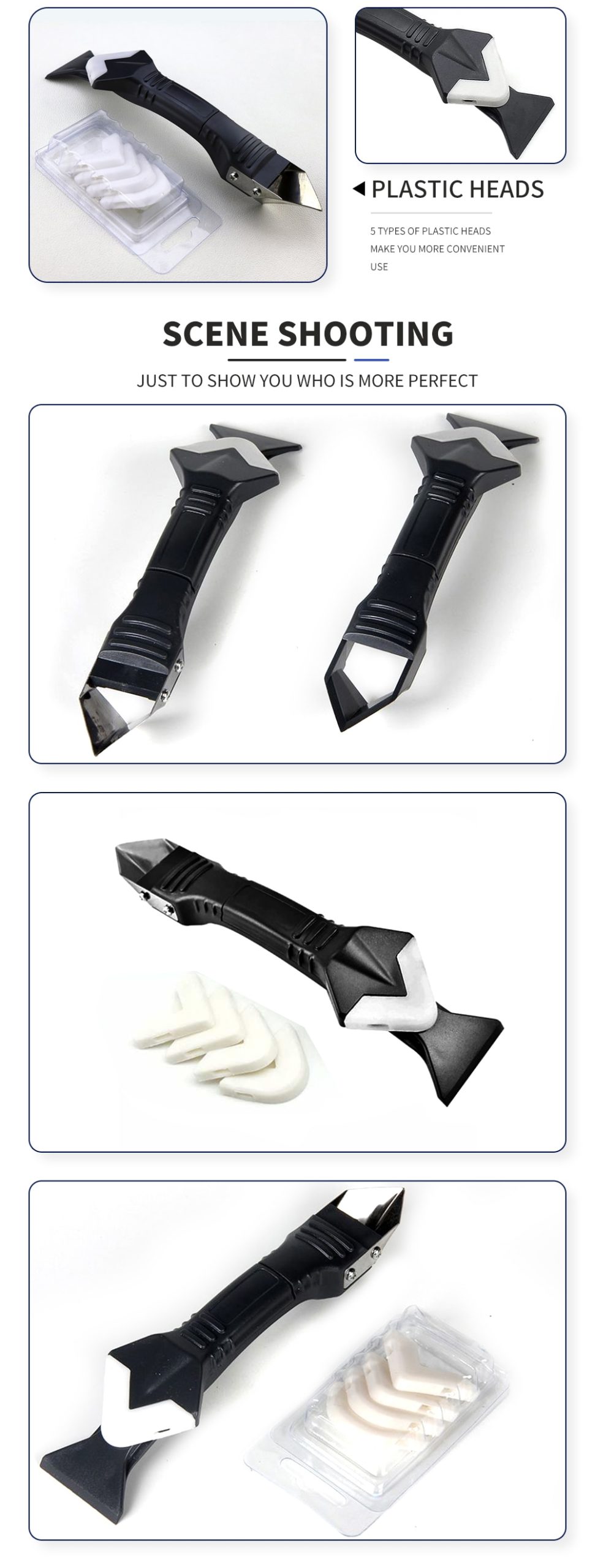 Meijuner 3 in 1 Silicone Remover Sealant Smooth Scraper