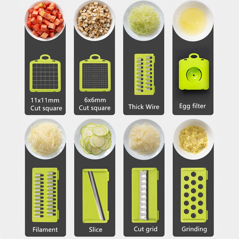 Multifunctional Vegetable Cutter Fruit Slicer Grater Shredders