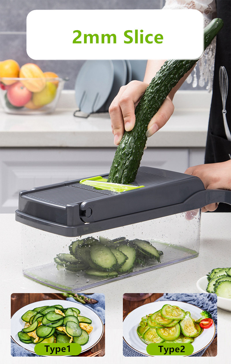 Multifunctional Vegetable Cutter Fruit Slicer Grater Shredders