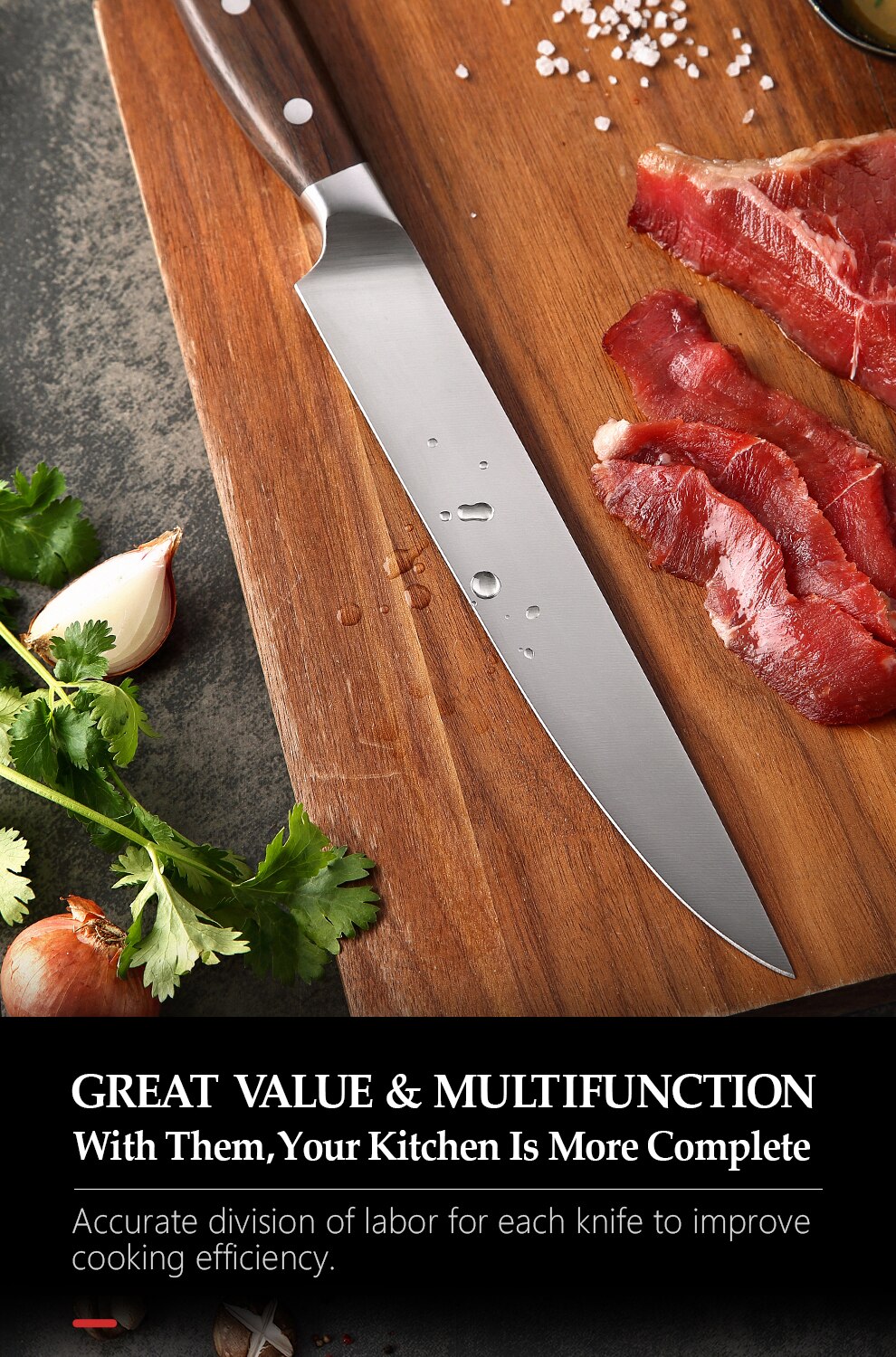 Chef Knife Germany 1.4116 Stainless Steel 1PCSor5PCS Kitchen Knife Sets