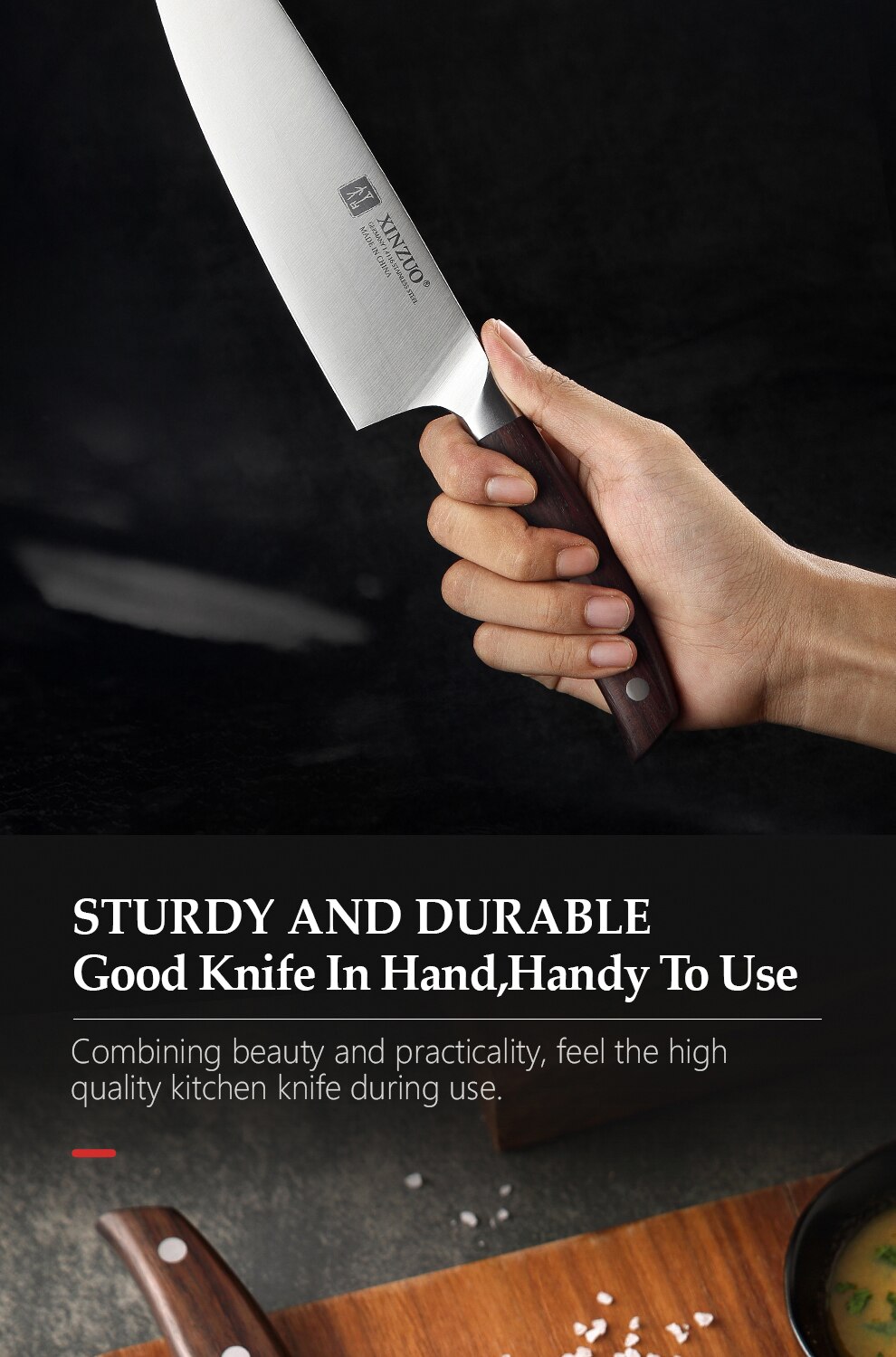 Chef Knife Germany 1.4116 Stainless Steel 1PCSor5PCS Kitchen Knife Sets