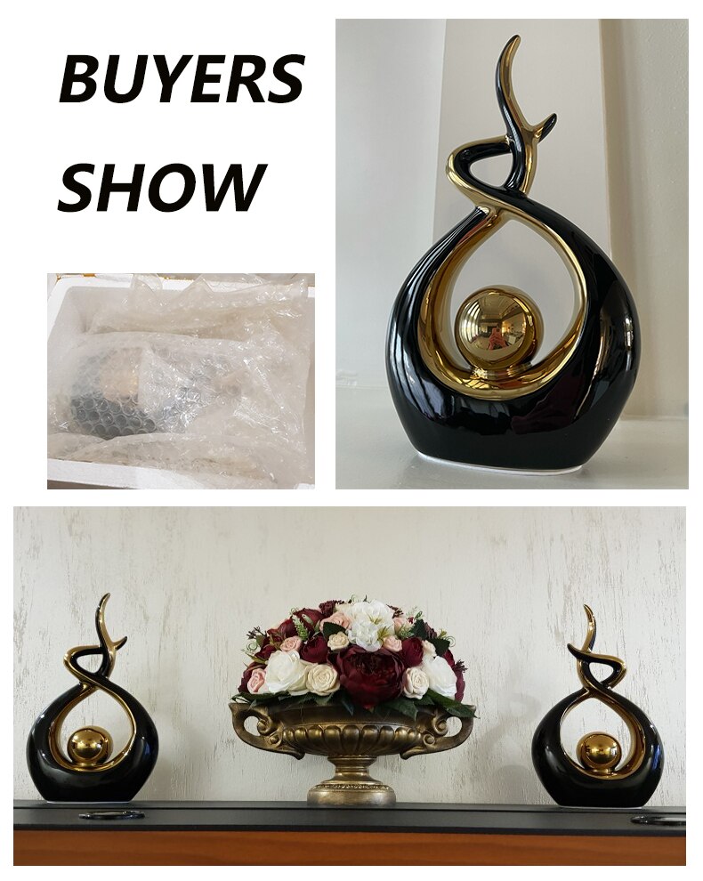 Home Decoration Ceramic Abstract Sculpture