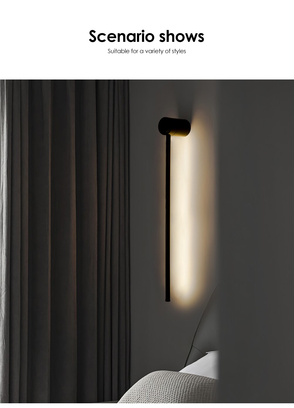 Modern Minimalist Long Led Wall Lamp