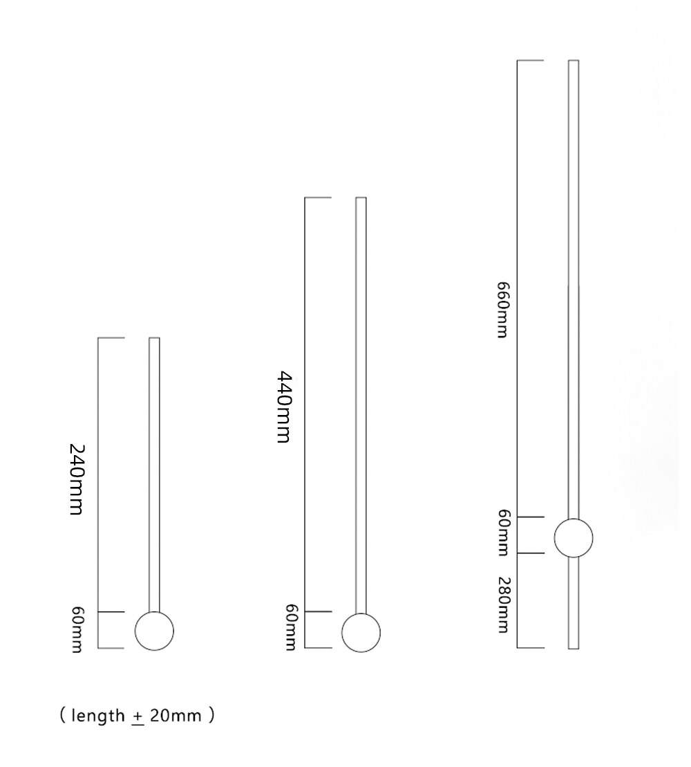 Modern Minimalist Long Led Wall Lamp