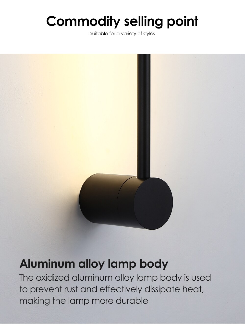 Modern Minimalist Long Led Wall Lamp