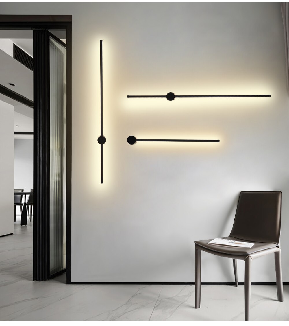 Modern Minimalist Long Led Wall Lamp