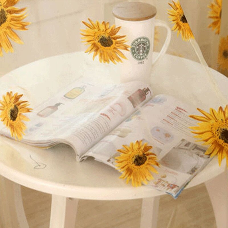Sun Flower Curtains Tulle Decorative Sun Flower Curtains Tulle Decorative