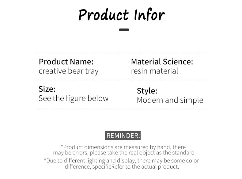 Creative White Bear Statue Storage