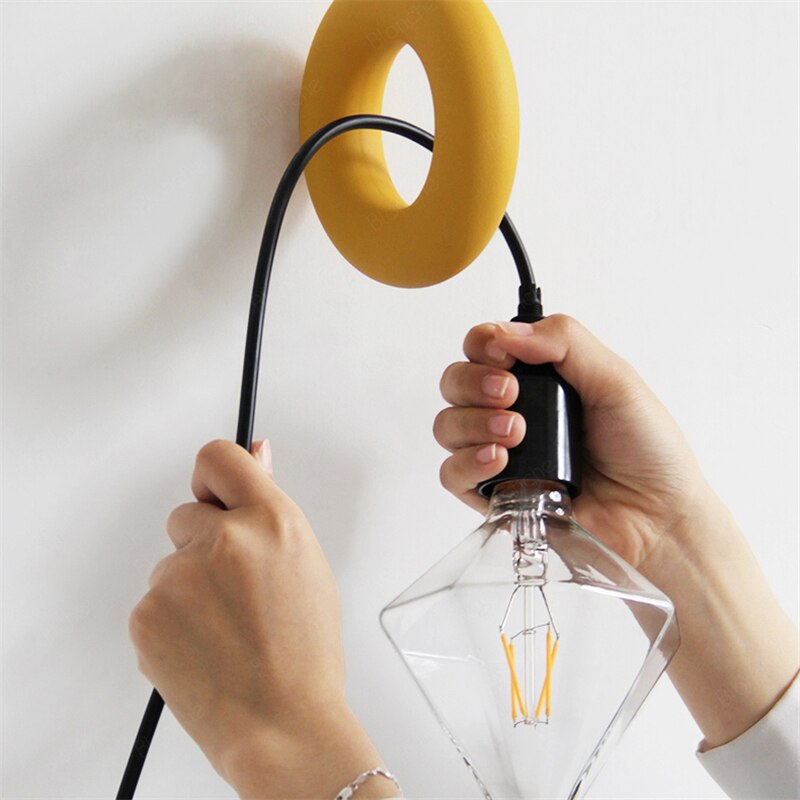 Modern Macaron Wall Lamp Round Iron