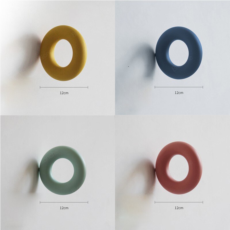 Modern Macaron Wall Lamp Round Iron