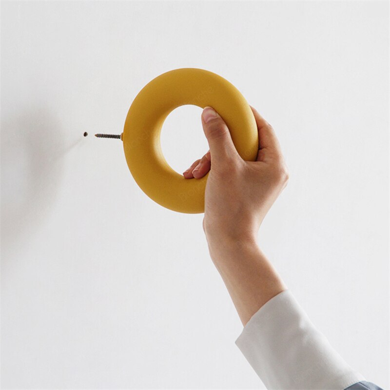 Modern Macaron Wall Lamp Round Iron