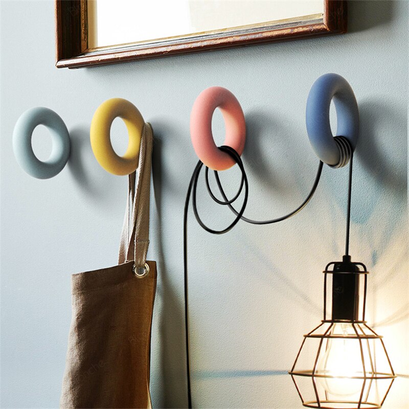 Modern Macaron Wall Lamp Round Iron