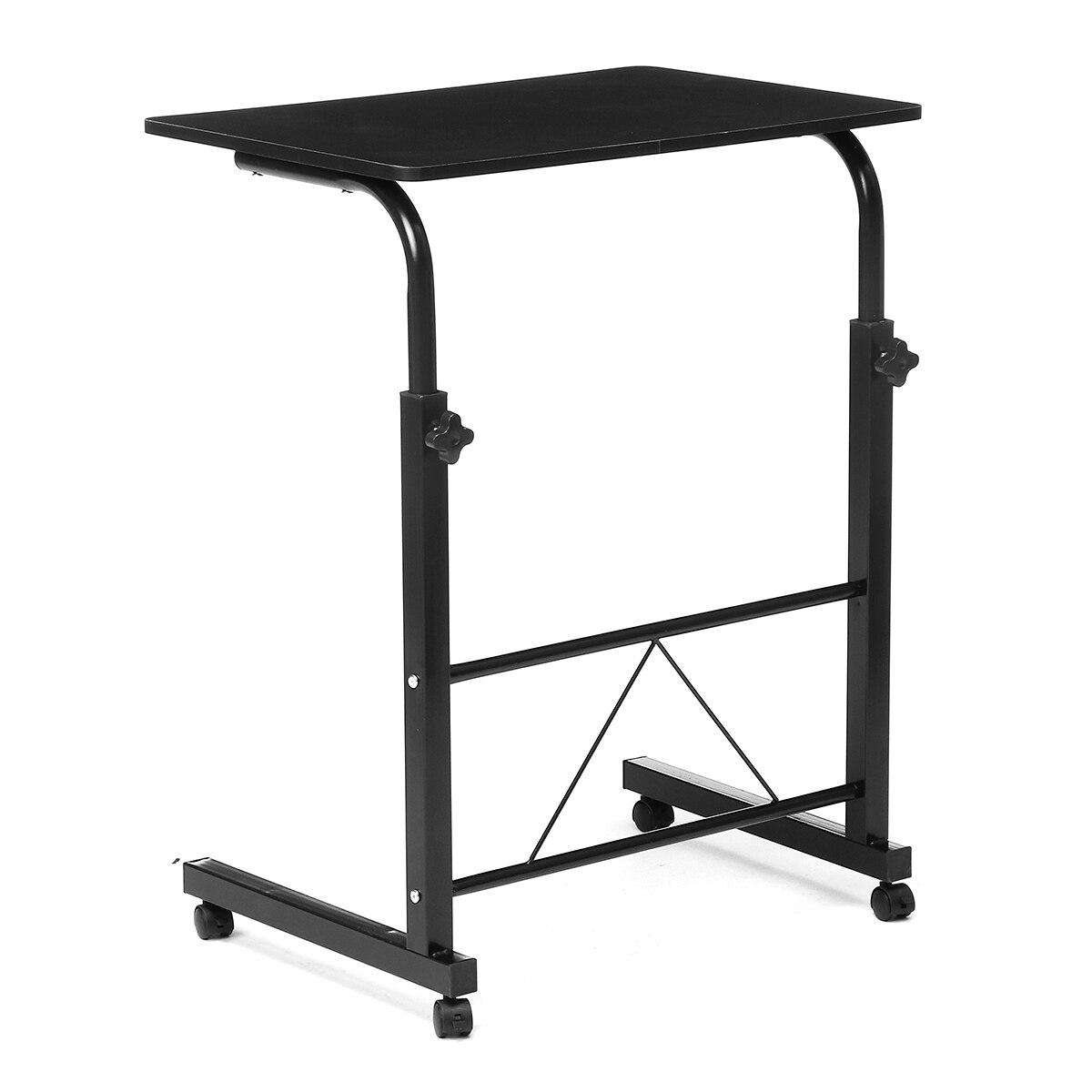 Wood Adjustable Height Mobile Computer