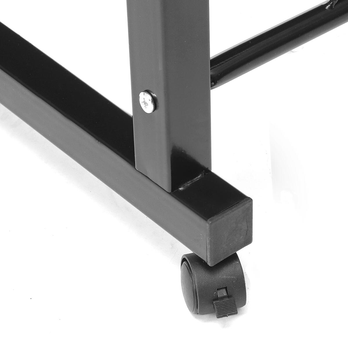 Wood Adjustable Height Mobile Computer