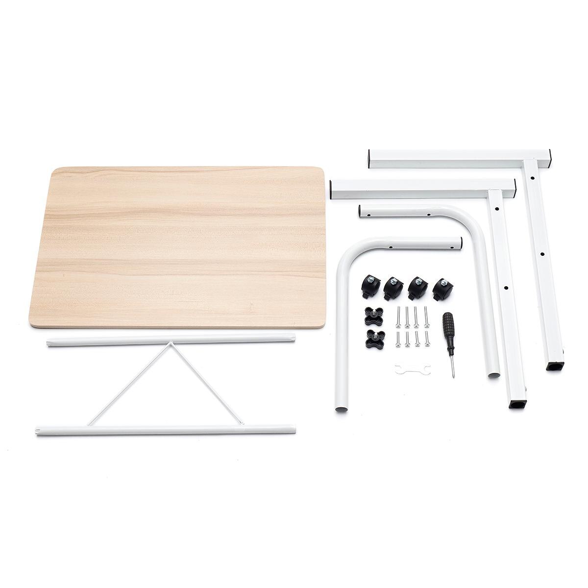 Wood Adjustable Height Mobile Computer