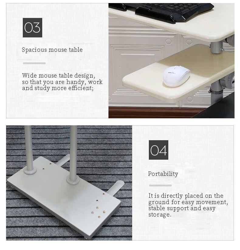 Bedside desktop computer desk household folding Bedside desktop computer desk household folding