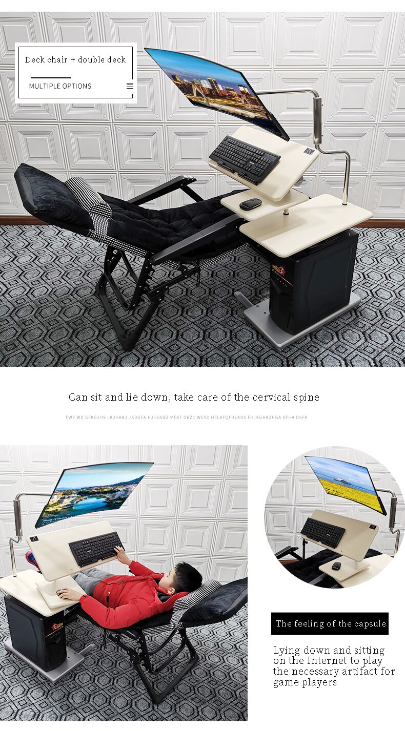 Bedside desktop computer desk household folding Bedside desktop computer desk household folding