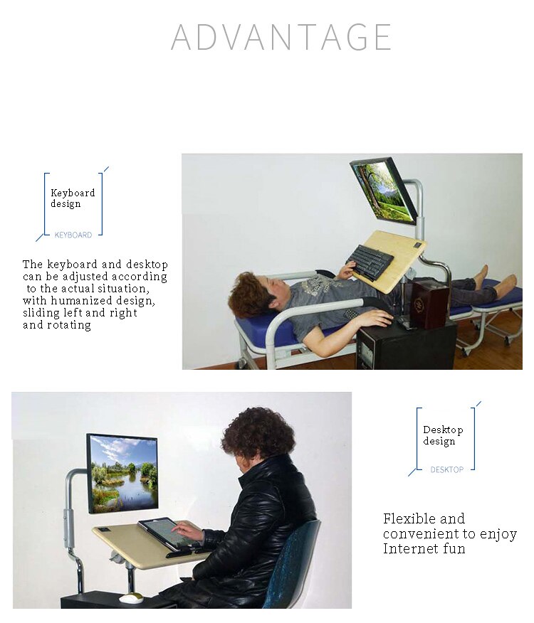 Bedside desktop computer desk household folding Bedside desktop computer desk household folding