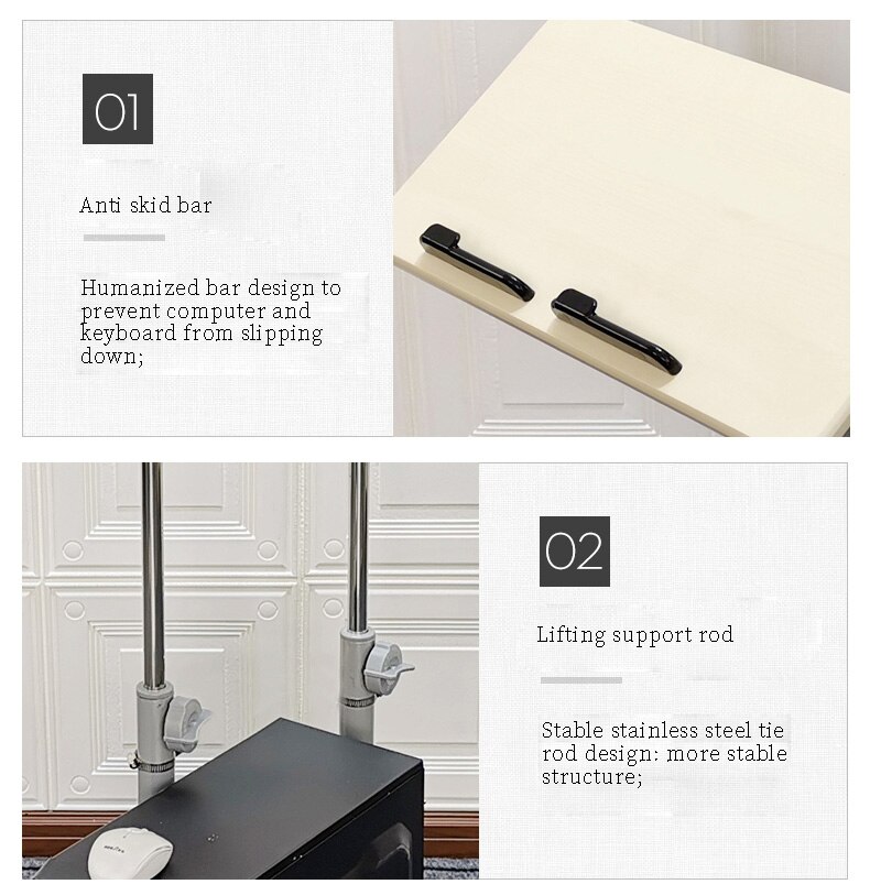 Bedside desktop computer desk household folding Bedside desktop computer desk household folding